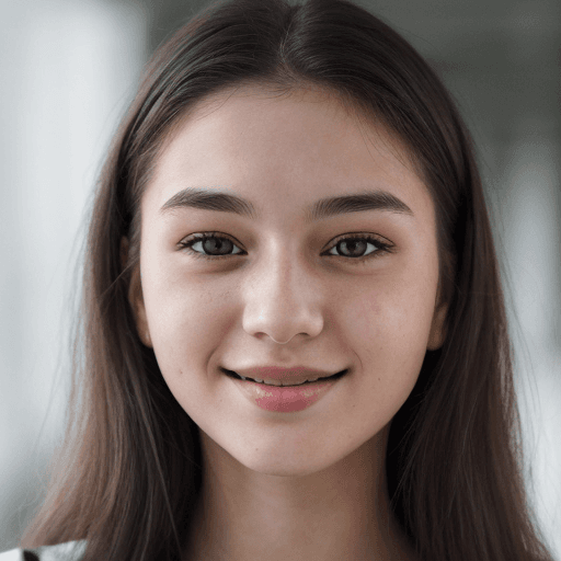 AI generated: Close-up photograph of a 20-year-old woman, (highly detailed face:1.4) (smile:0.7) (dark background:...