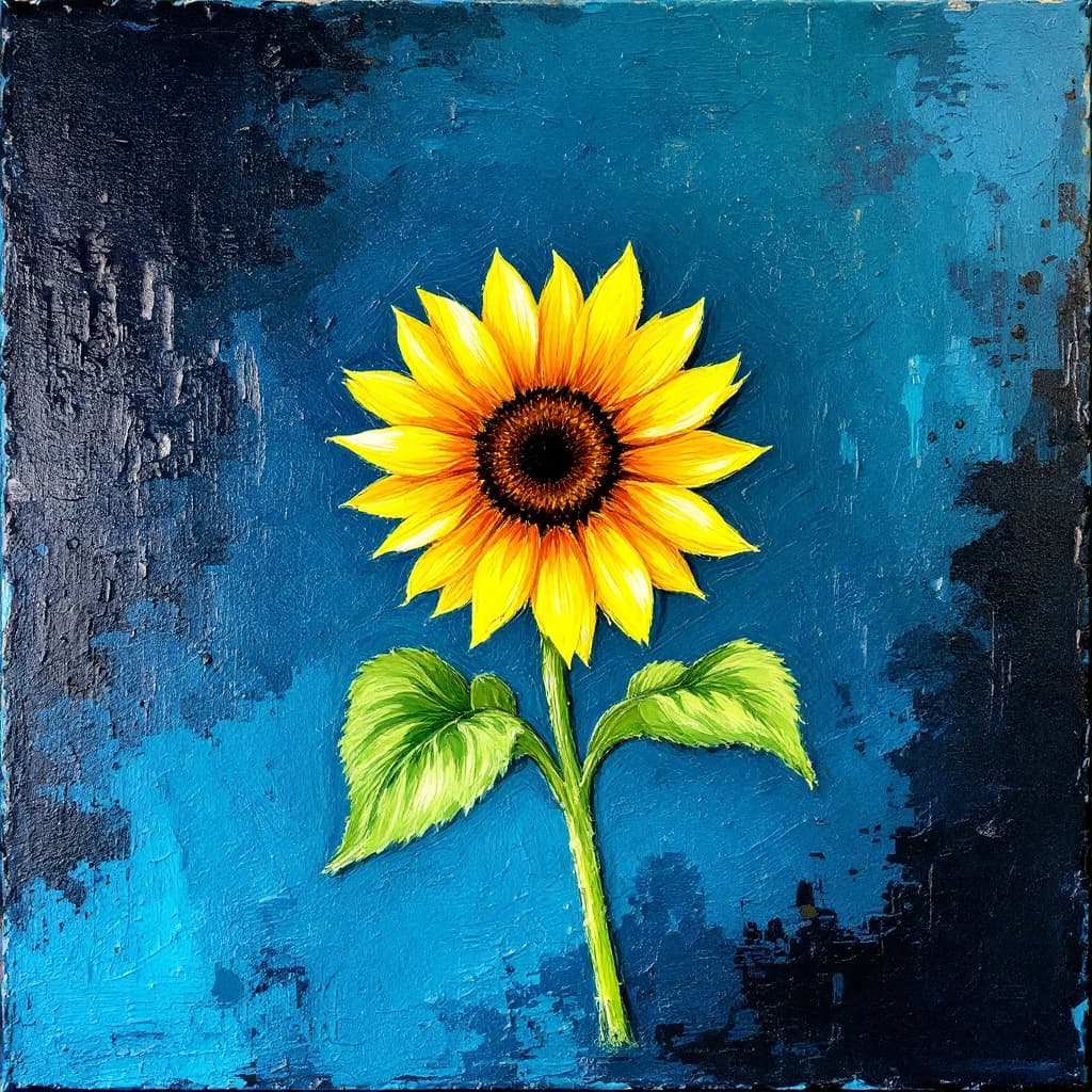 AI generated: Rich, textured brushstrokes with deep colors and a traditional, artistic feel, "An artistic painting...