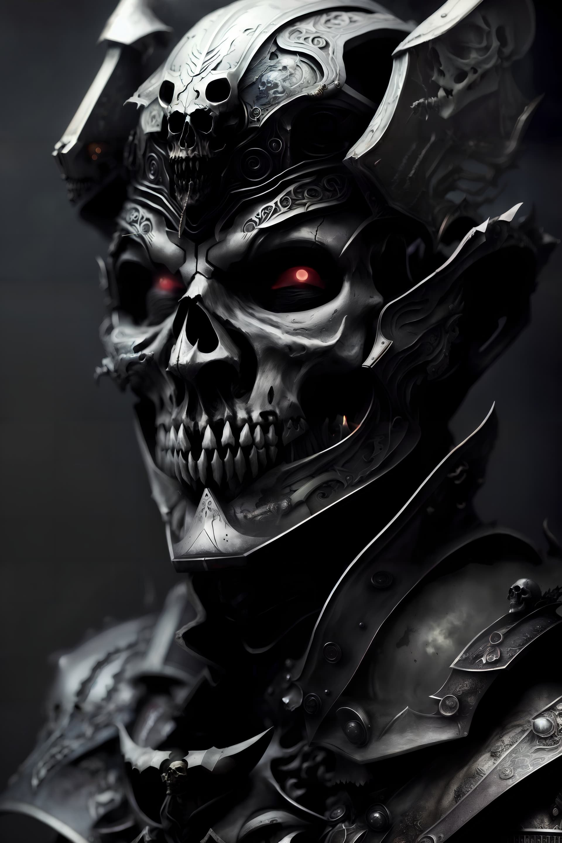 AI generated: (skull), (horseman of the apocalypse Hunger)