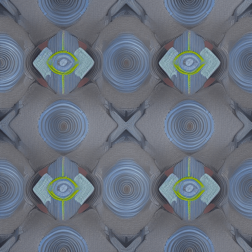 AI generated: Infinite logo, repeating pattern of overlapping blue gradiant and gray triangles , creating a minima...