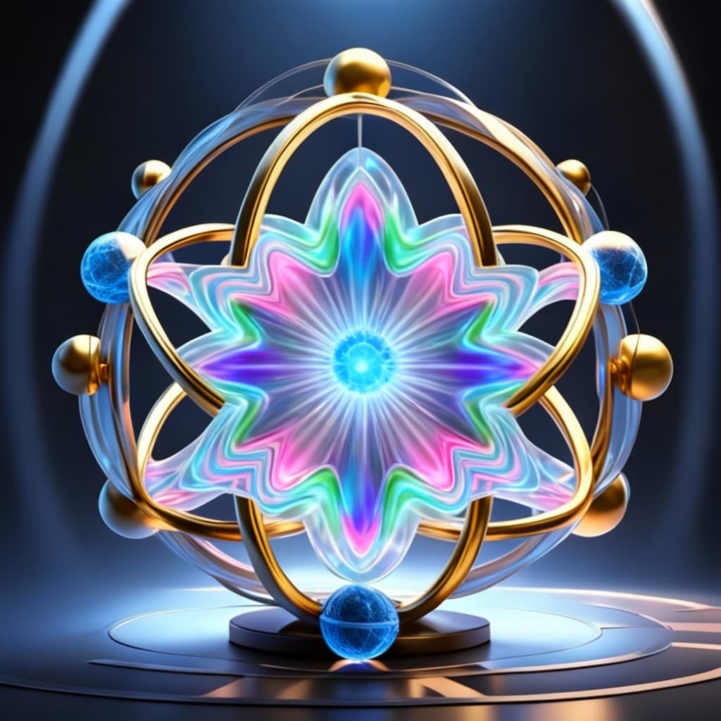 AI generated: The beauty of color and shape. The design of infinity beyond infinity, wrapped in infinity. Blend th...