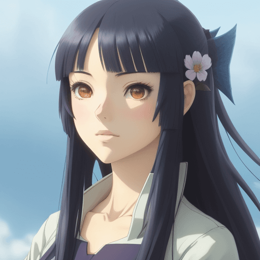 AI generated: Beautiful anime photo for avatar, girl
