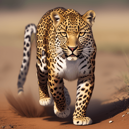 AI generated: leopard in the rush
