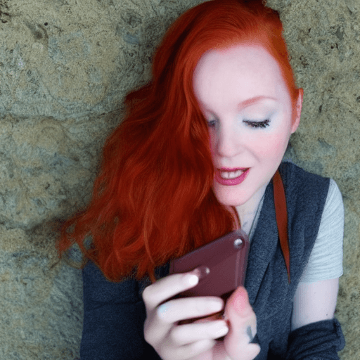 AI generated: a redhead taking a cumshot on her face while taking a selfie, pov, cum on face, from above, 2boys, 1...