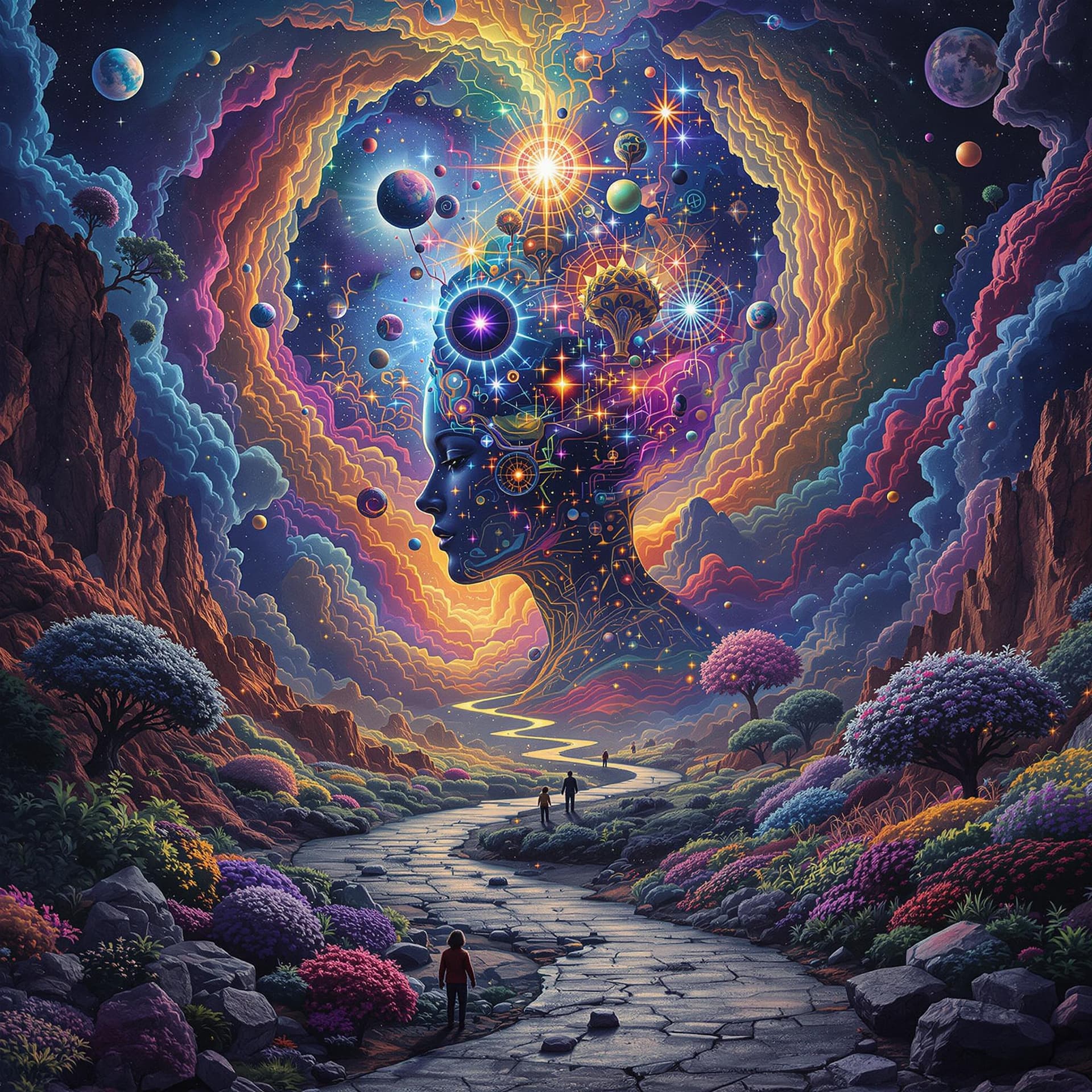 AI generated: Hyper realistic. surreal and trippy, very artistic that only AI can think up. Highly detailed. Psych...