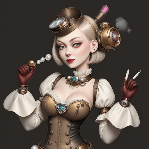 AI generated: Pearl style atomic heart best quality,masterpiece,steam punk