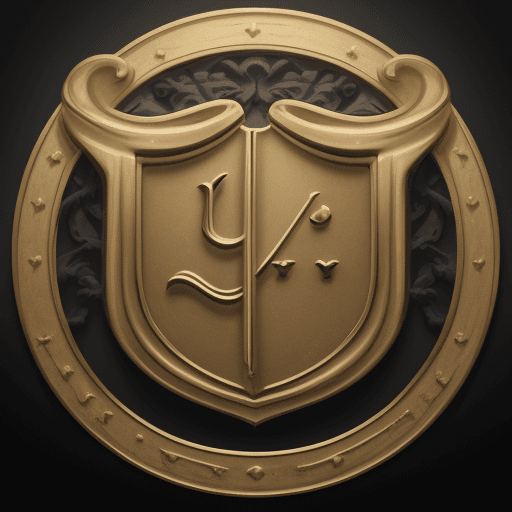 AI generated: a logo like Harry Potter with the golden letter G and P