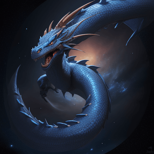 AI generated: blue dragon, hiperrealistic, 8k, High quality picture. Detailed picture. Masterpiece. ArtStation. A ...
