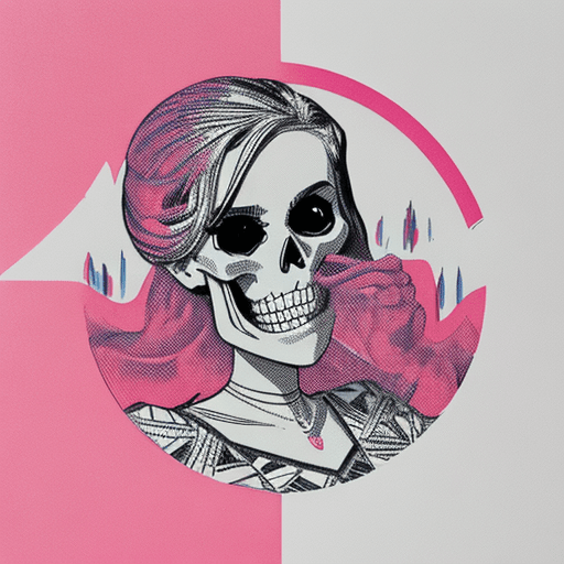 AI generated: 🥹💎😰💀🔥, risograph print —ar 6:9