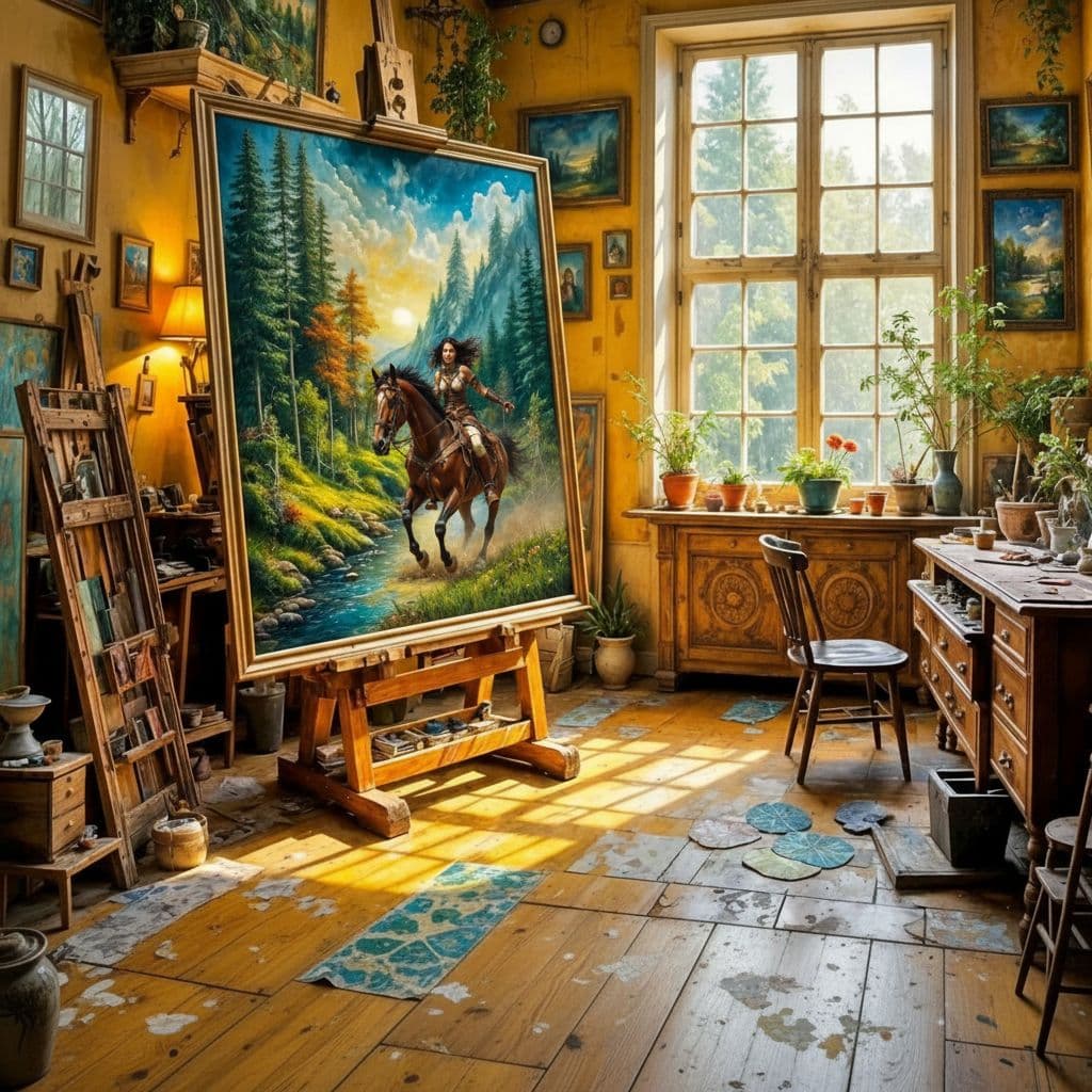 AI generated: Entrer dans le tableau