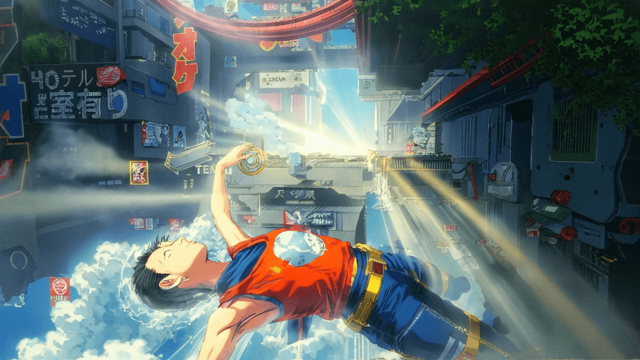 AI generated: highly detailed, god rays, anime, style of akira toriyama, <lora:DreamARTSDXL:0.5> <lora:perfect han...