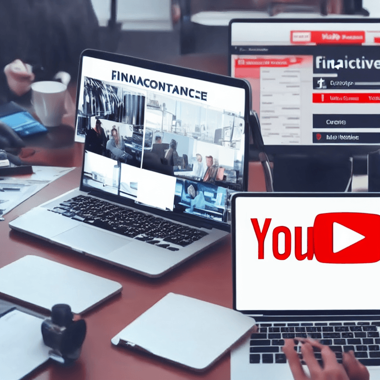 AI generated: Video cover for finance channel on Youtube. Realistic. Savings and investment. i