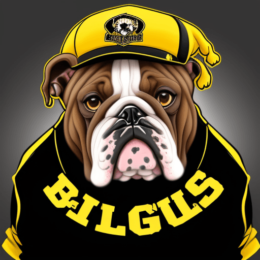 AI generated: 44 Bulldogs Gang Logo Black Yellow