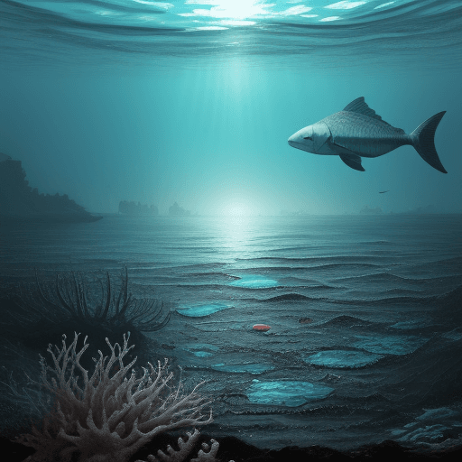 AI generated: Polluted Ocean
