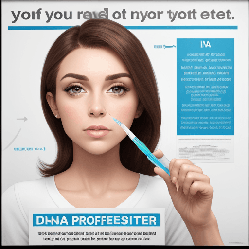 AI generated: dna test poster professional