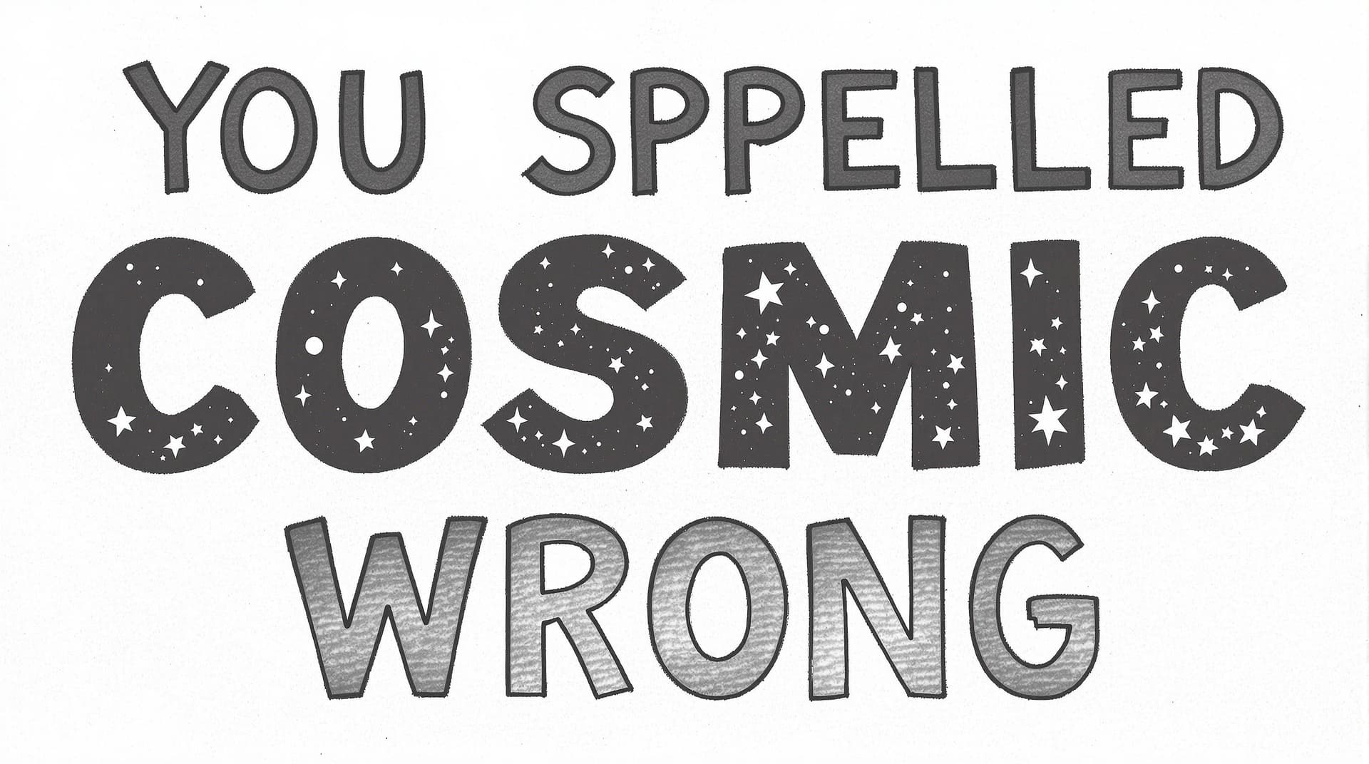 AI generated: you spelled cosmic wrong