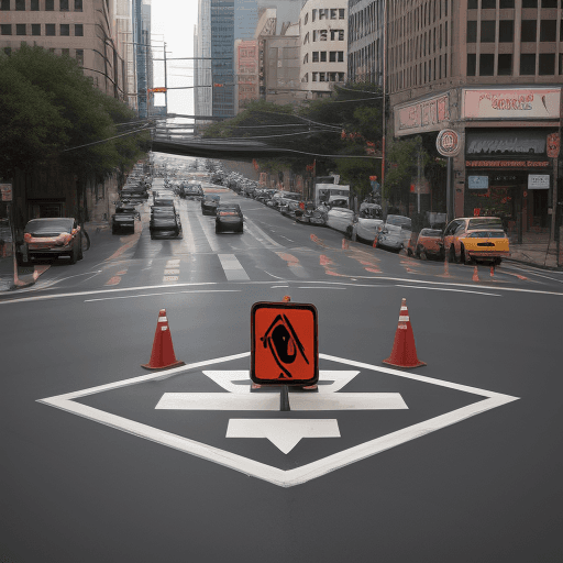 AI generated: winding traffic sign