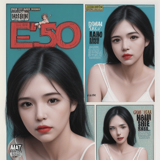 AI generated: comic strip art, woman, 30 years old, high detail --ar 1:2