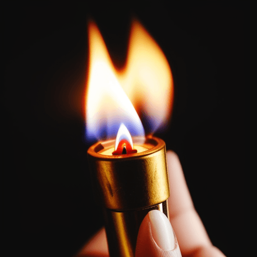 AI generated: a close up of a lighter with fire on it