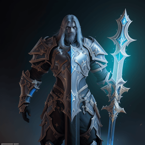 AI generated: Create a high-resolution 8k image of a Retribution Paladin from World of Warcraft. The Paladin is cl...