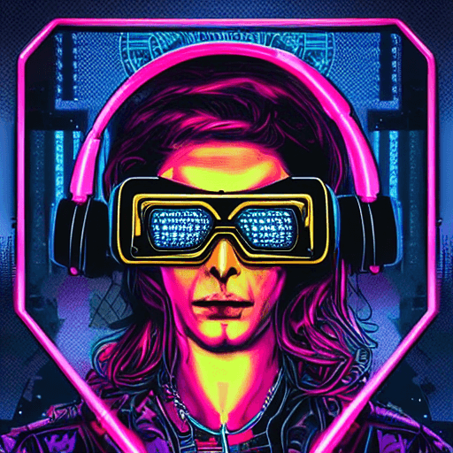 AI generated: nft style, cyberpunk, synthwave, tarot card with intricate detailed frame around the outside | with ...