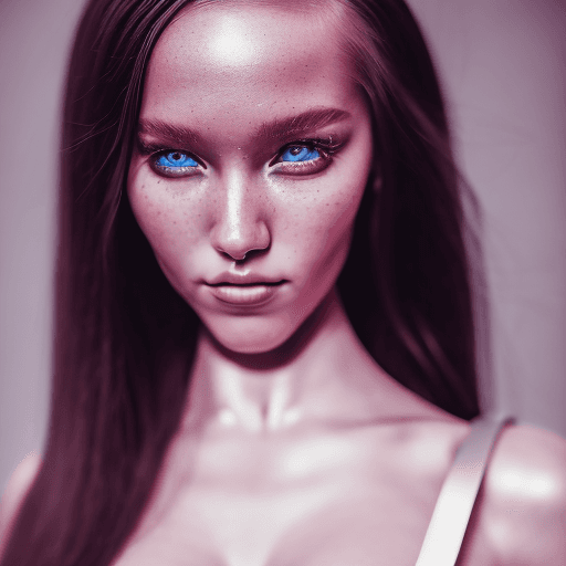 AI generated:  superior photo of perfect body Scandinavian instagram model, translucid elite elegant mini luxury d...
