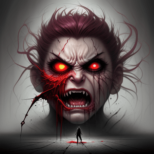 AI generated: Art surrealism hate anger rage fear beautiful, Concept art