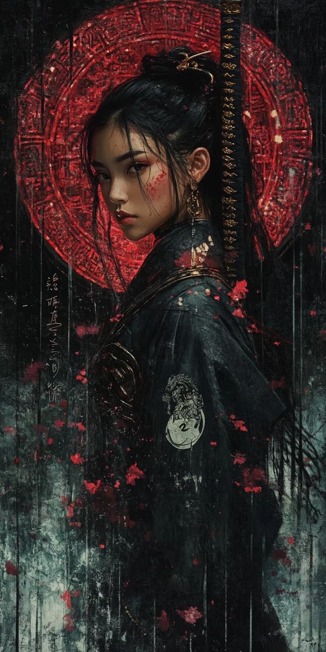 AI generated: Ancient Warrior Asian Princess 