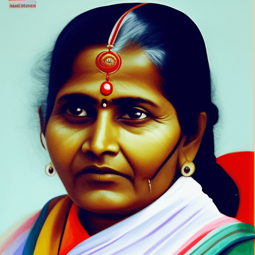 AI generated: a north indian woman. expression striking a lottery. wearing office wear. 
