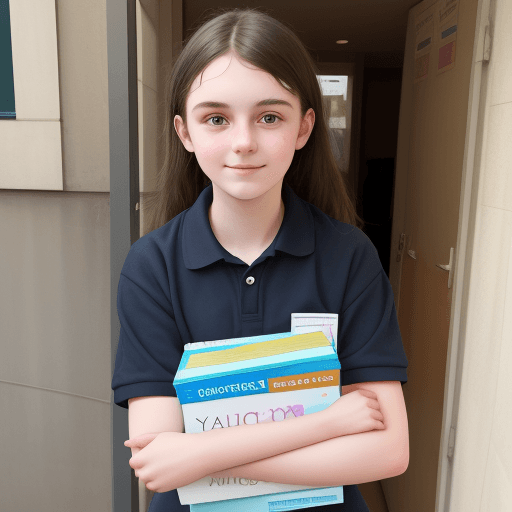 AI generated: Young charity worker