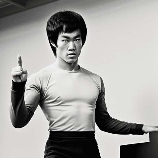 AI generated: Bruce Lee as a startup CEO