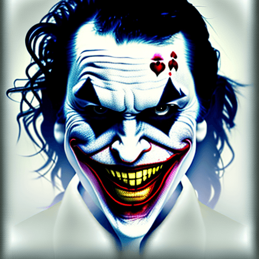 AI generated: joker face angry, portrait, photography, detailed, --uplight 