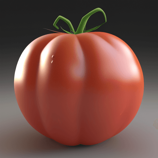 AI generated: Hyper realistic 3d render of a tomato with greek inspired facial features  , 8k , hd , ultra detail