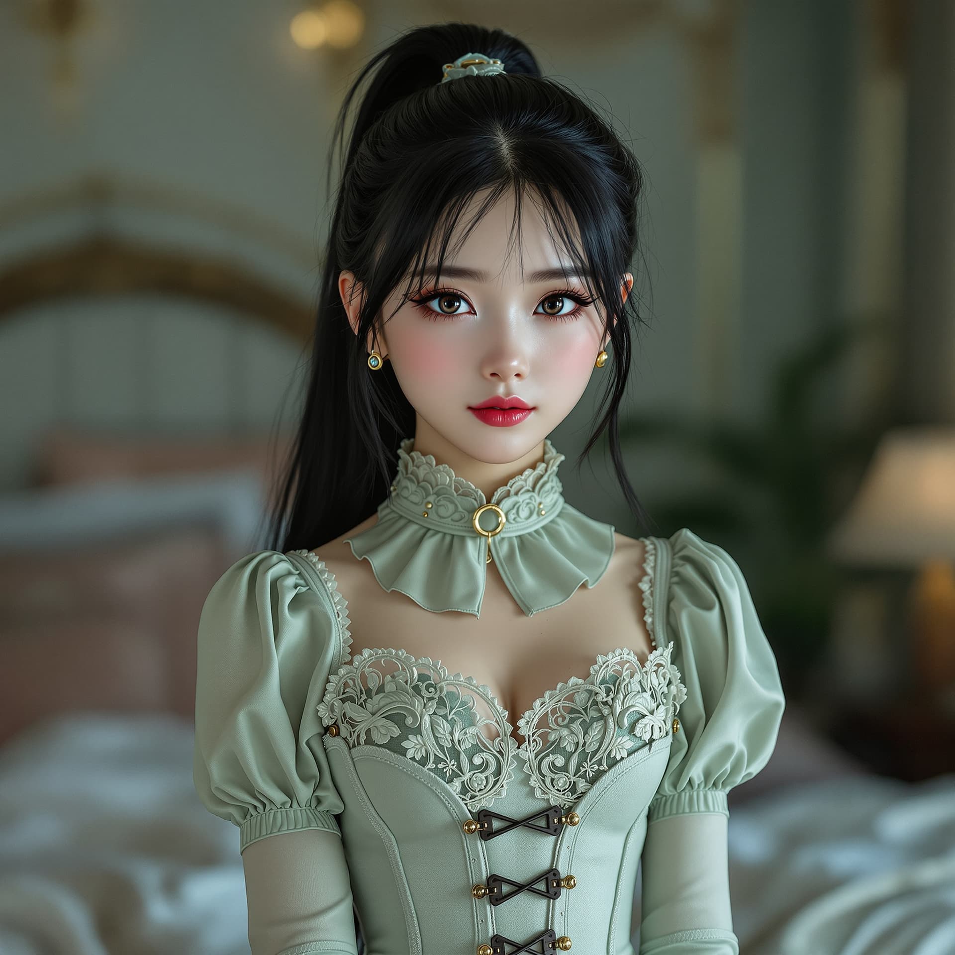 AI generated: a professional photo of a exceptionally beautiful girl in the world (age 10), (ten year old), north ...