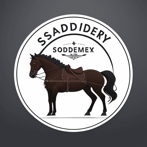 AI generated: logo for saddlery, vector, clean design, high quality, ux Ui design