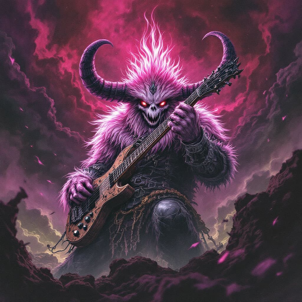 AI generated: Stolas helluva boss 