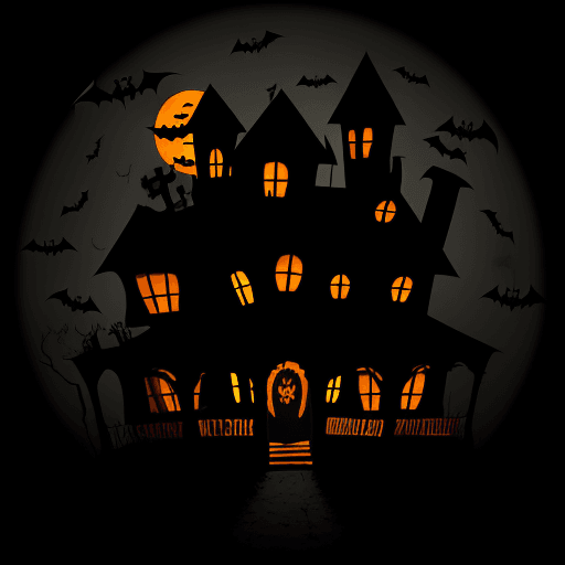 AI generated: haunted house, halloween