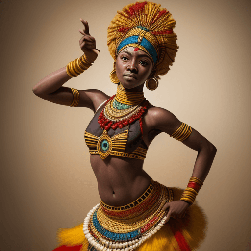 AI generated: African fuk dancer, NatGeo photography