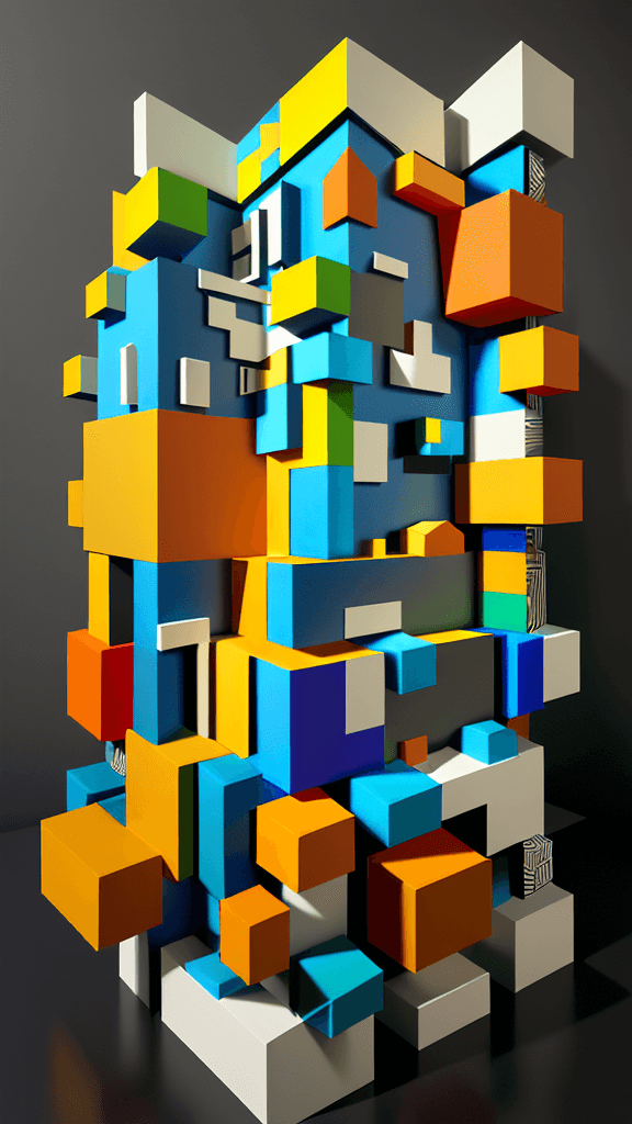AI generated: rfktrstyle 3D Cubistpaper"An artistic visionary harnessing the essence of creativity, merging intric...