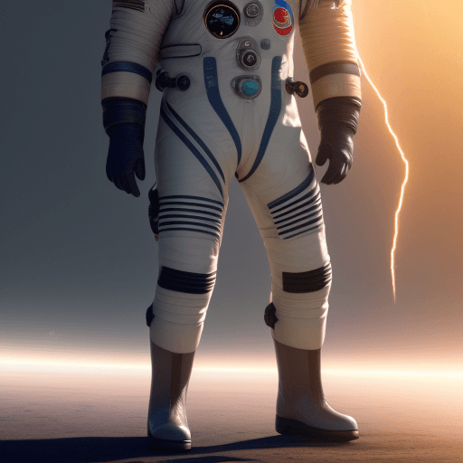 AI generated: space suit with boots, futuristic, character design, cinematic lightning, epic fantasy, hyper realis...