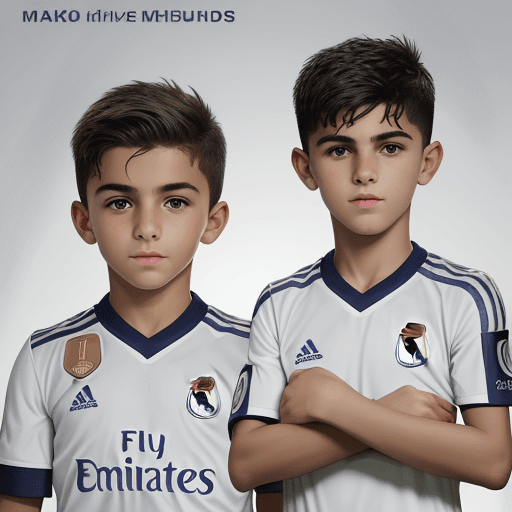 AI generated: Make me a book cover vhere the main charakter is a kid that want's to play at Real Madrid but he isn...