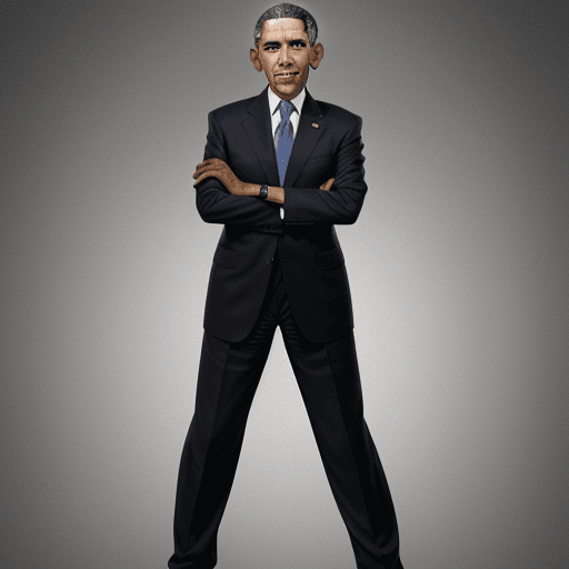 AI generated: stupid photo of obama, full body