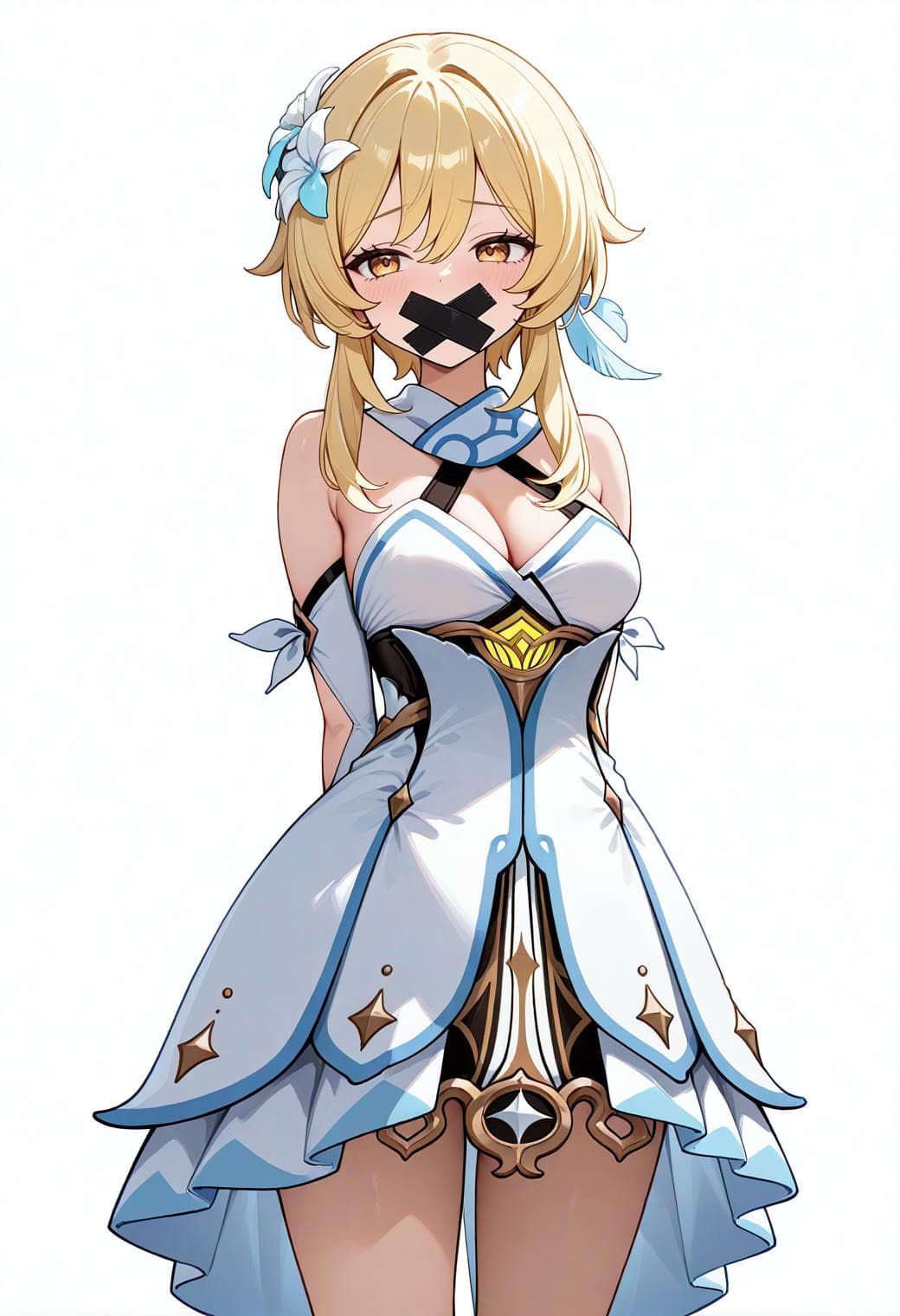 X-shaped Tape Gag [Illustrious]