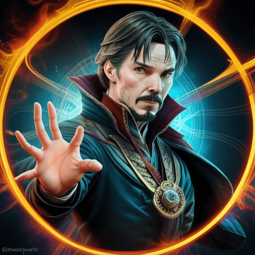 AI generated: Create a doctor strange character picture using my profile picture