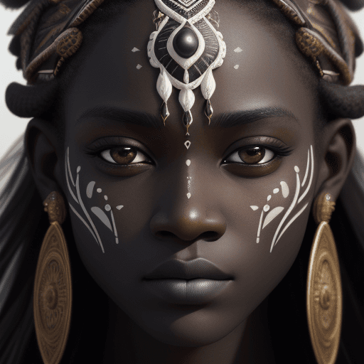 AI generated: Highly intricate beautiful breathtaking closeup professional photography, masterpiece artwork, black...
