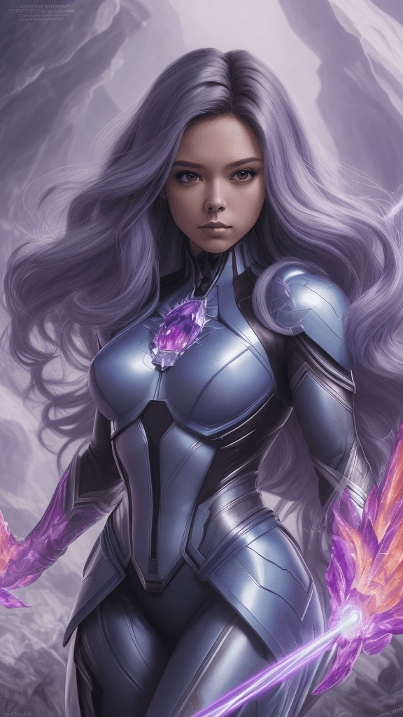 AI generated: (best quality, master:1.5) 16k HDR, Marvel Entertainment Art by, Crystal (AKA Crystalia Amaquelin, E...