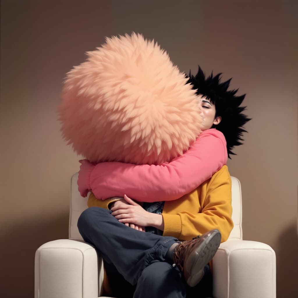 AI generated: mina ashido hypnotized into acting like a chicken while momo Yaoyazoru is mindlessly hypnotized on a...