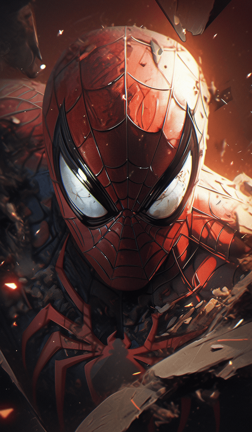 AI generated: Spider man in dynamics, highly detailed, packed with hidden details, style, high dynamic range, hype...