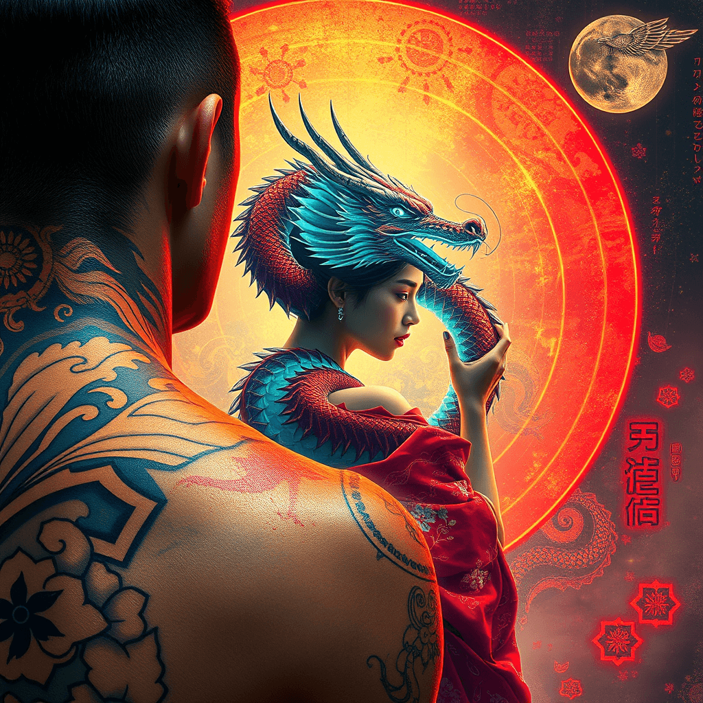 AI generated: Japanese dragon 
