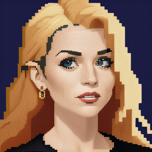 AI generated: pixel portraits of all famous people